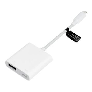 Adaptor OTG Lightning - USB-A / Lightning OEM JH-0510, Alb