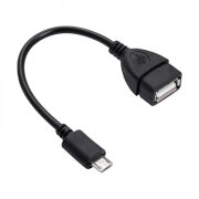 Adaptor OTG USB-A - microUSB Akyga, Negru AK-AD-09