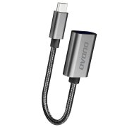 Adaptor OTG USB-A - USB-C Dudao L15T, Negru