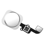 Ansamblu Buton Meniu Apple iPhone 6 / 6 Plus, cu banda, Argintiu