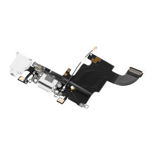 Banda cu Conector Incarcare - Audio - Microfon Apple iPhone 6s, Alb