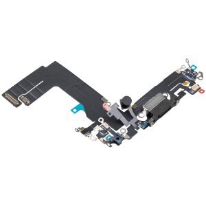 Banda cu Conector Incarcare - Microfon Apple iPhone 13 mini, Negru