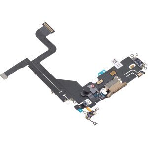 Banda cu Conector Incarcare - Microfon Apple iPhone 13 Pro, Auriu
