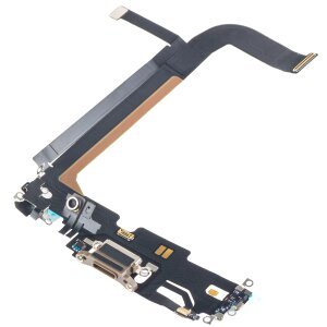 Banda cu Conector Incarcare - Microfon Apple iPhone 13 Pro Max, Auriu 