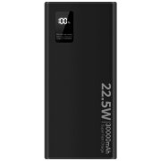 Baterie Externa SiGN, 30000mAh, 22.5W, QC + PD, 2 x USB-A - 1 x USB-C, Neagra SNPB-PD30BL