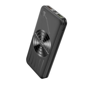 Baterie Externa Wireless BLUE Power BBJ7, 10000mAh, 22.5W, QC + PD, 2 x USB-A - 1 x USB-C, Neagra