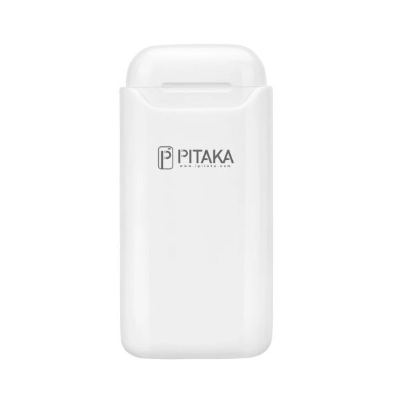 Baterie Externa Wireless Pitaka Air Pal Essential pentru Apple Airpods Gen 1 / Gen 2, 1200mAh, 5W, Alba AP1002