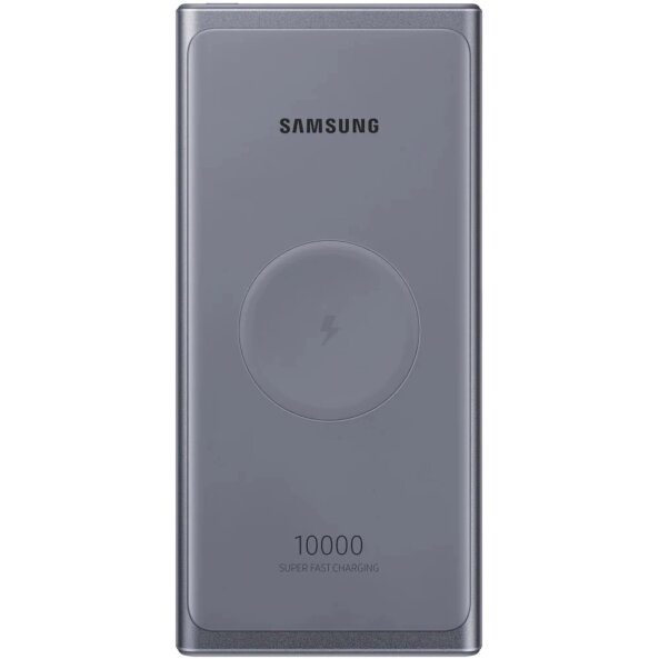 Baterie Externa Wireless Samsung EB-U3300, 10000mAh, 25W, PD, 2 x USB-C, Gri EB-U3300XJEGEU