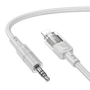 Cablu Audio 3.5mm - Lightning HOCO UPA27, 1.2m, Gri 