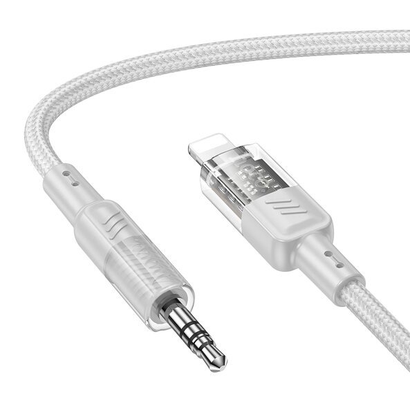 Cablu Audio 3.5mm - Lightning HOCO UPA27, 1.2m, Gri 