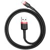 Cablu Date si Incarcare USB-A - Lightning Baseus Cafule, 18W, 0.5m, Negru CALKLF-A19