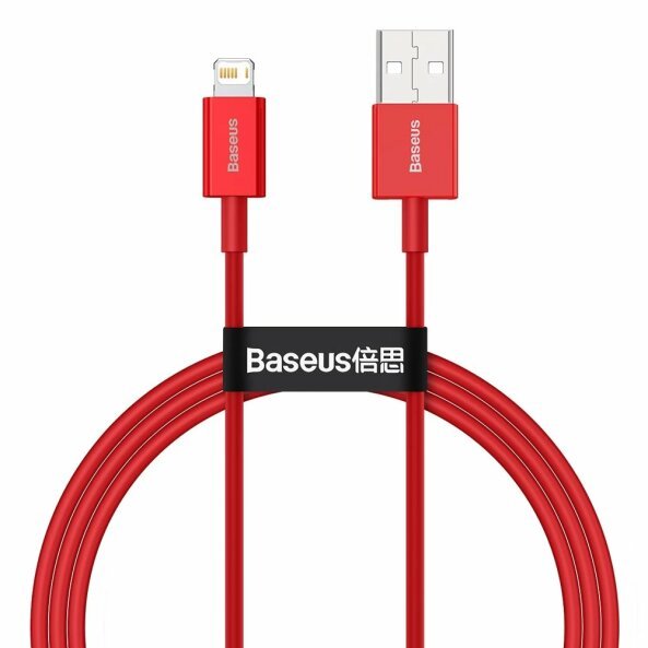Cablu Date si Incarcare USB-A - Lightning Baseus Superior, 20W, 1m, Rosu CALYS-A09 