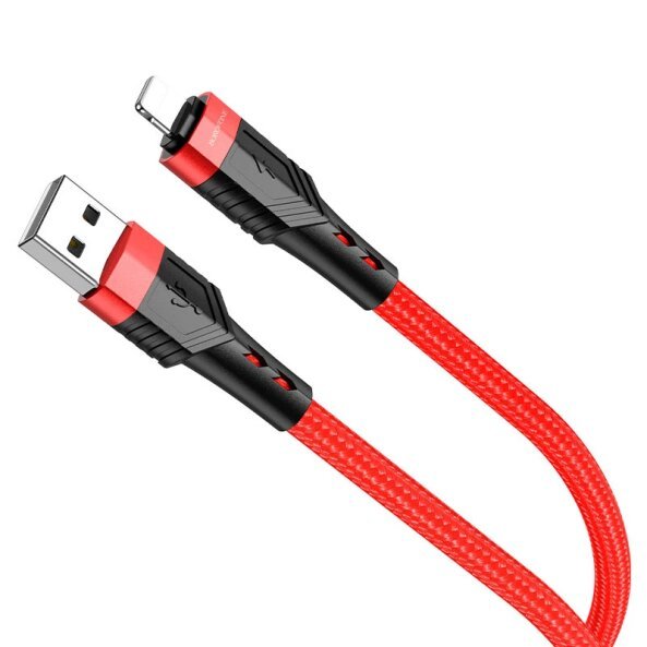 Cablu Date si Incarcare USB-A - Lightning Borofone BU35 Influence, 18W, 1.2m, Rosu