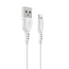 Cablu Date si Incarcare USB-A - Lightning Borofone BX51 Triumph, 18W, 1m, Alb