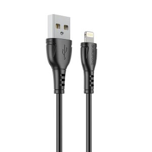 Cablu Date si Incarcare USB-A - Lightning Borofone BX51 Triumph, 18W, 1m, Negru