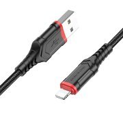 Cablu Date si Incarcare USB-A - Lightning Borofone BX67, 18W, 1m, Negru