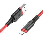 Cablu Date si Incarcare USB-A - Lightning Borofone BX67, 18W, 1m, Rosu