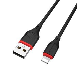 Cablu Date si Incarcare USB-A - Lightning Borofone Enjoy BX17, 18W, 1m, Negru