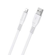 Cablu Date si Incarcare USB-A - Lightning Borofone Wide BX23, 18W, 1m, Alb