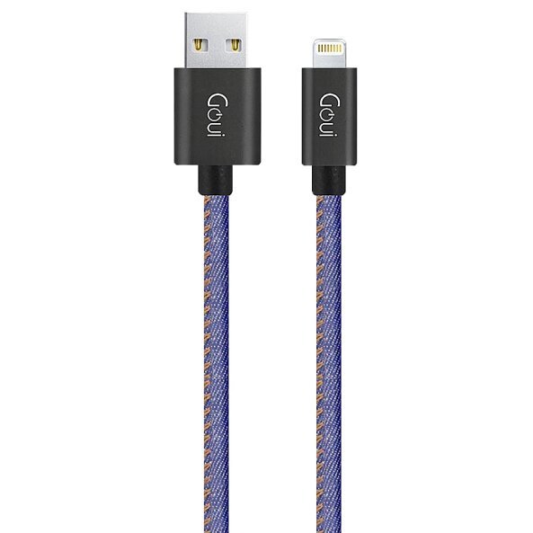 Cablu Date si Incarcare USB-A - Lightning Goui, 18W, 1m, Bleumarin G-8PINFASHIONJB