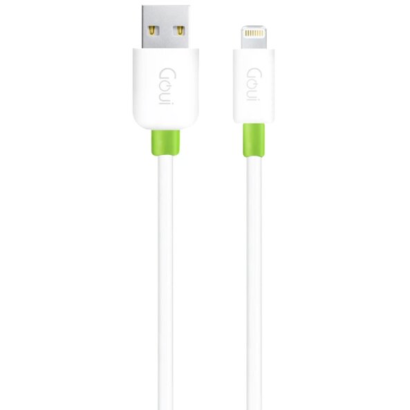 Cablu Date si Incarcare USB-A - Lightning Goui Classic, 18W, 1m, Alb G-LC8PIN-02W