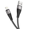 Cablu Date si Incarcare USB-A - Lightning HOCO X57 Blessing, 18W, 1m, Negru