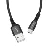 Cablu Date si Incarcare USB-A - microUSB Borofone BX20, 18W, 1m, Negru