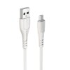 Cablu Date si Incarcare USB-A - microUSB Borofone BX37 Wieldy, 18W, 1m, Alb