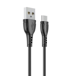 Cablu Date si Incarcare USB-A - microUSB Borofone BX51 Triumph, 18W, 1m, Negru