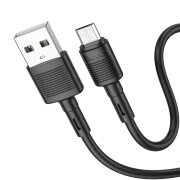 Cablu Date si Incarcare USB-A - microUSB HOCO X83 Victory, 18W, 1m, Negru
