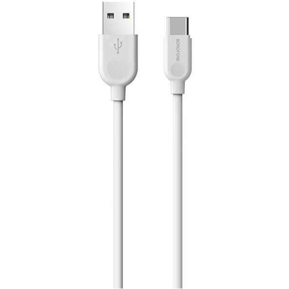 Cablu Date si Incarcare USB-A - USB-C Borofone BX14 LinkJet, 18W, 3m, Alb