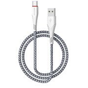 Cablu Date si Incarcare USB-A - USB-C Borofone BX25 Powerful, 18W, 1m, Alb