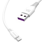 Cablu Date si Incarcare USB-A - USB-C Dudao L2T, 1m, Alb