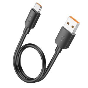 Cablu Date si Incarcare USB-A - USB-C HOCO X96, 100W, 0.25m, Negru 