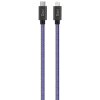 Cablu Date si Incarcare USB-C - Lightning Goui Fashion, 18W, 1m, Bleumarin G-FASHIONC94JB