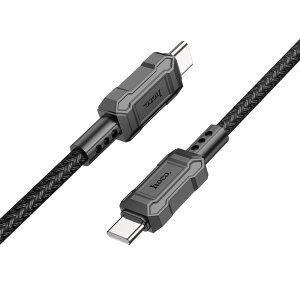 Cablu Date si Incarcare USB-C - USB-C HOCO Leader X94, 60W, 1m, Negru 