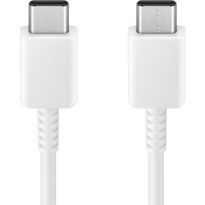Cablu Date si Incarcare USB-C - USB-C Samsung EP-DA705BWE, 25W, 1m, Alb GP-TOU021RFBWW