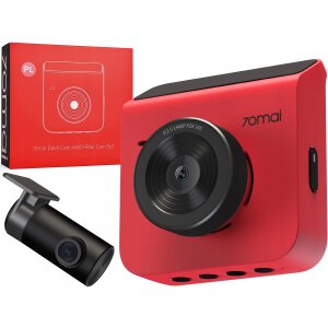 Camera Auto Fata Spate Xiaomi 70mai Dash Cam A400, 2K, Wi-Fi, Afisaj 2inch, Rosie