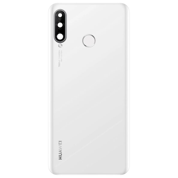 Capac Baterie Huawei P30 lite, Versiune 24 MP, Alb, Service Pack 02352PML