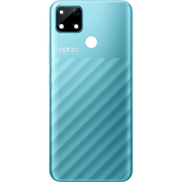 Capac Baterie Realme Narzo 30A, Albastru (Laser Blue), Service Pack 4906643 