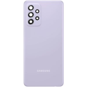 Capac Baterie Samsung Galaxy A52s 5G A528, cu Geam Blitz - Geam Camera Spate, Mov, Second Hand