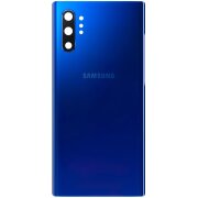 Capac Baterie Samsung Galaxy Note 10+ 5G N976 / Note 10+ N975, Albastru (Aura Blue), Service Pack GH82-20588D 