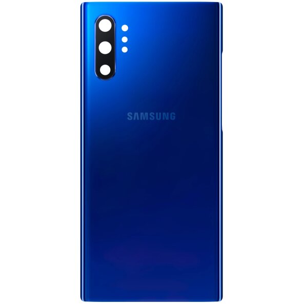 Capac Baterie Samsung Galaxy Note 10+ 5G N976 / Note 10+ N975, Albastru (Aura Blue), Service Pack GH82-20588D 