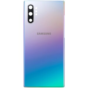 Capac Baterie Samsung Galaxy Note 10+ 5G N976 / Note 10+ N975, Argintiu (Aura Glow), Service Pack GH82-20588C 