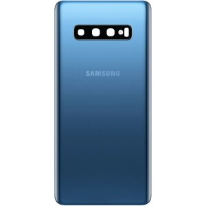 Capac Baterie Samsung Galaxy S10 G973, Albastru (Prism Blue), Service Pack GH82-18378C 