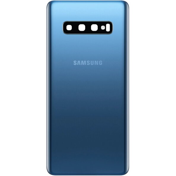 Capac Baterie Samsung Galaxy S10 G973, Albastru (Prism Blue), Service Pack GH82-18378C 