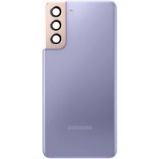 Capac Baterie Samsung Galaxy S21 5G G991, cu Geam Camera Spate, Mov, Second Hand