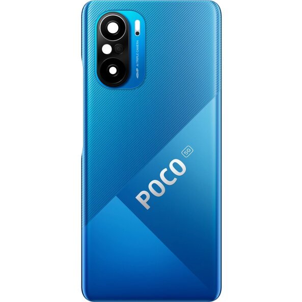 Capac Baterie Xiaomi Poco F3, Albastru (Ocean Blue), Service Pack 56000CK11A00 