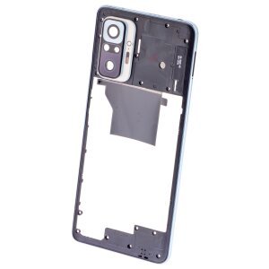 Carcasa Mijloc - Geam Camera Spate Xiaomi Redmi Note 10 Pro, Albastra (Galactic Blue)