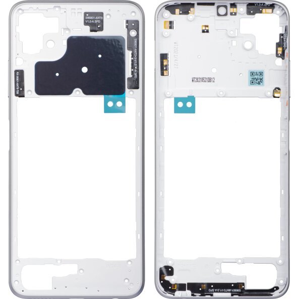 Carcasa Mijloc Samsung Galaxy A22 5G A226, Alba, Service Pack GH81-20721A